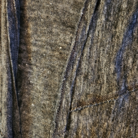 Artisan NY 100% Linen Grey Black White Thin Lightweight Open Cardigan Size L - Picture 12 of 16